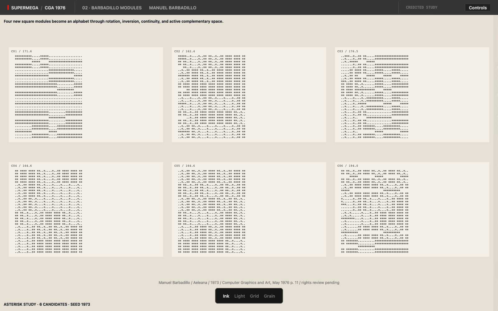 Generated Barbadillo module composition